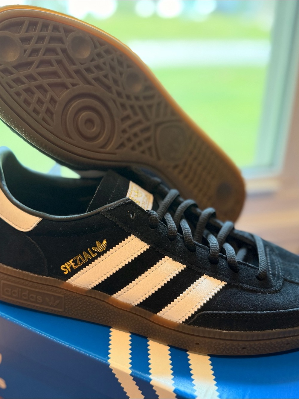 adidas Black & White Spezial Suede Sneakers